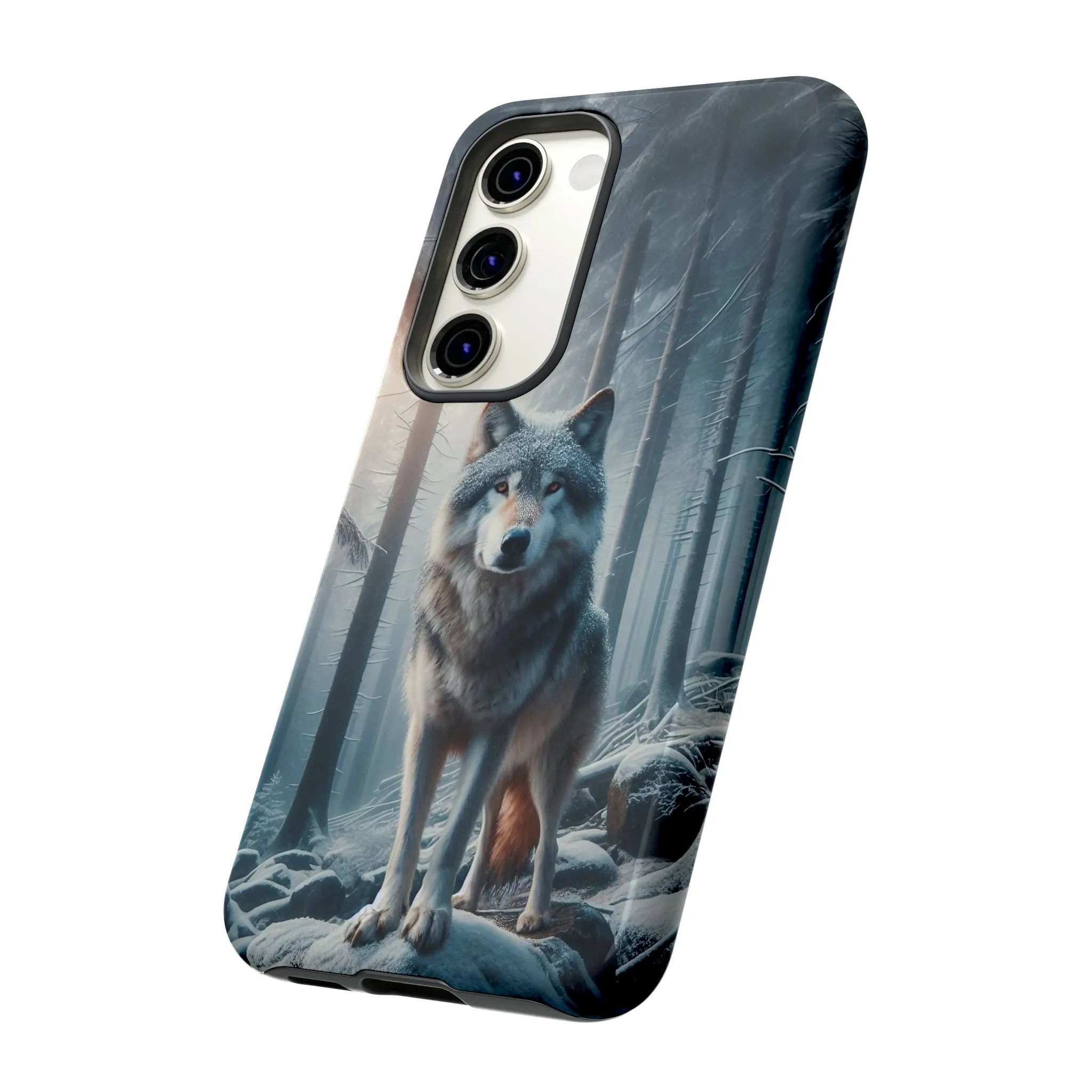 Majestic Wolf print design Tough Phone Case compatible with a large variety of Samsung models