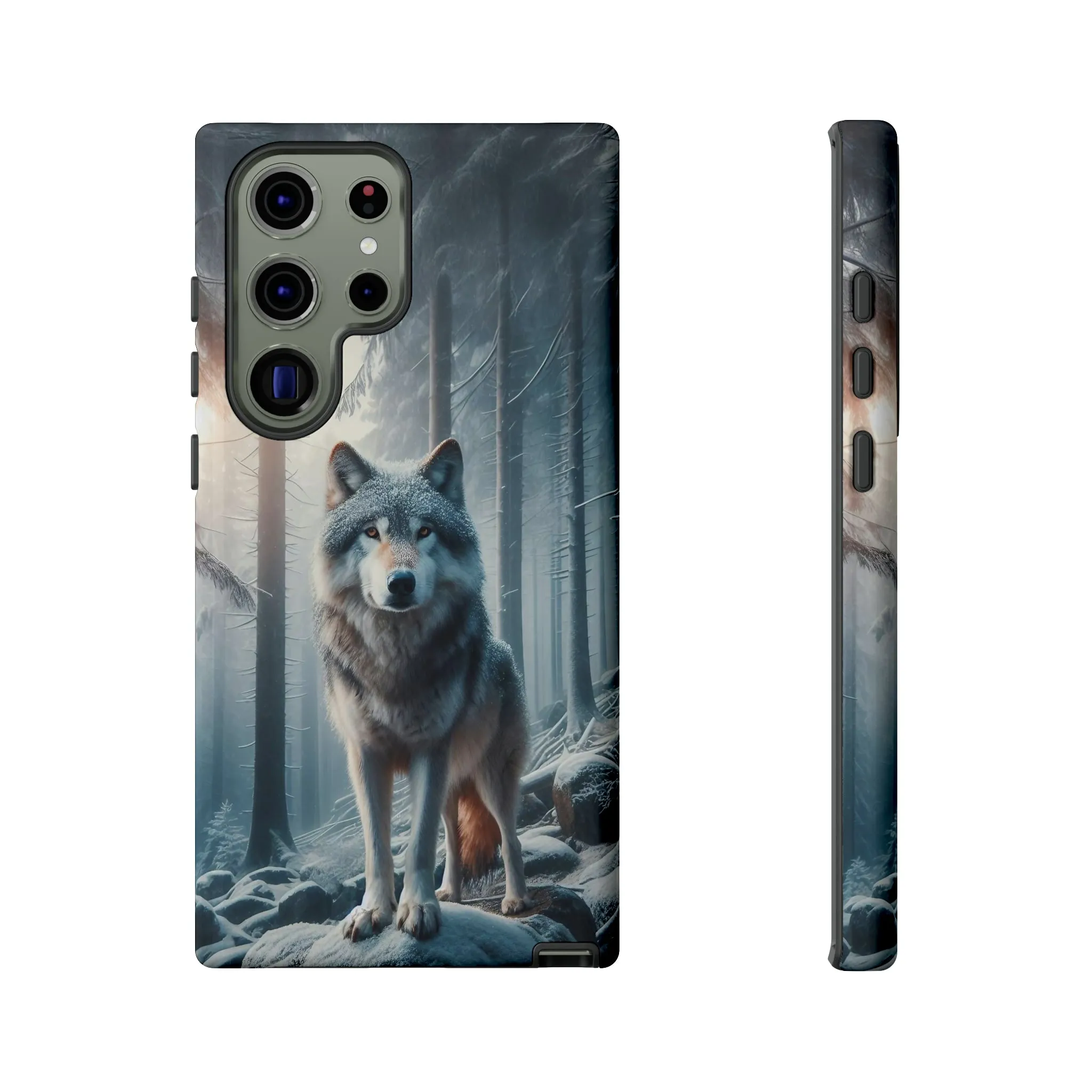 Majestic Wolf print design Tough Phone Case compatible with a large variety of Samsung models