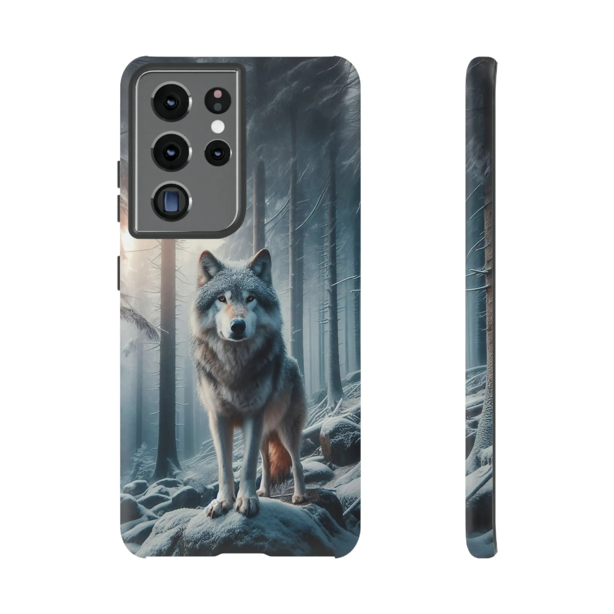 Majestic Wolf print design Tough Phone Case compatible with a large variety of Samsung models