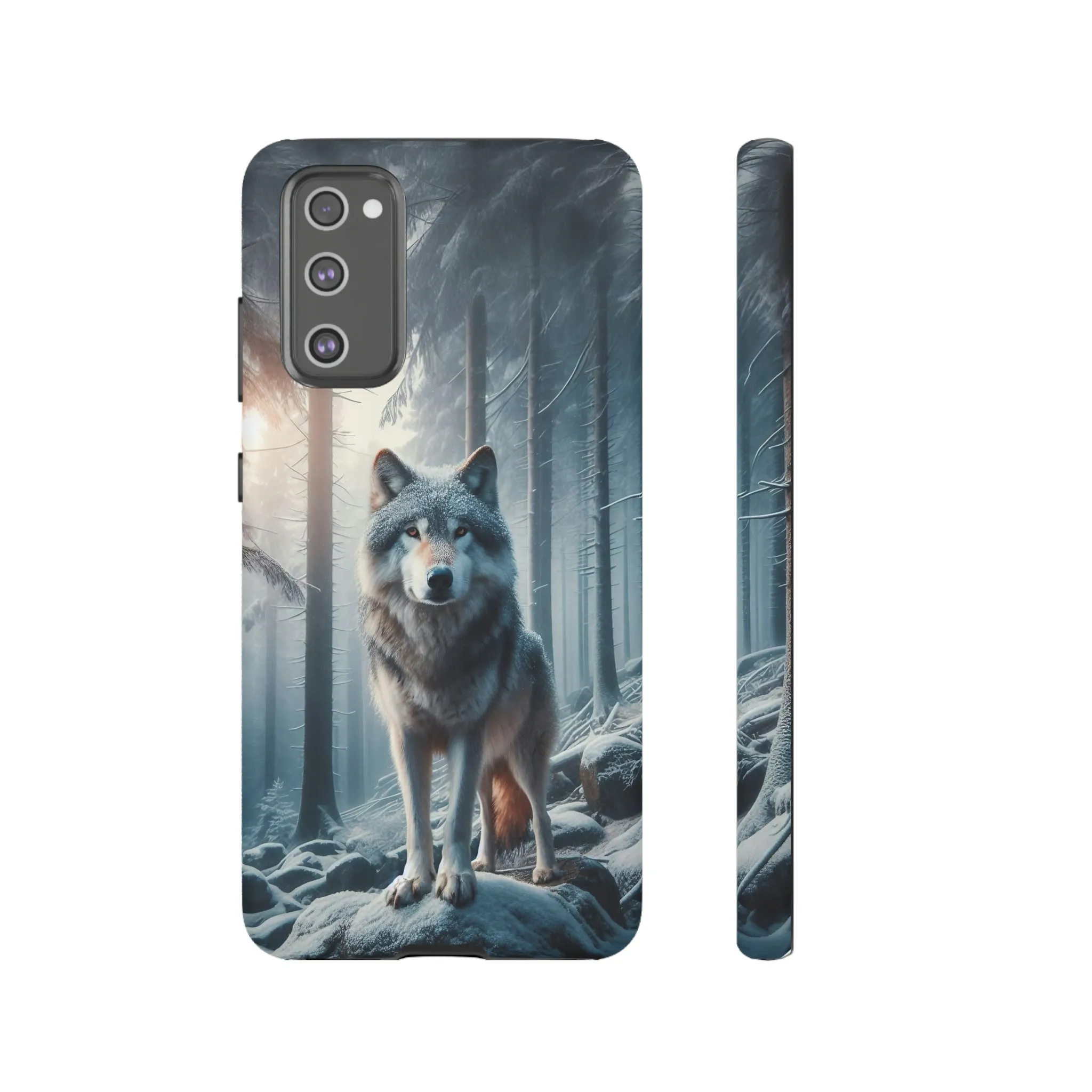 Majestic Wolf print design Tough Phone Case compatible with a large variety of Samsung models