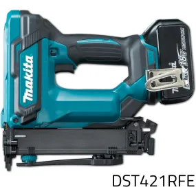 Makita DST421RFE Wire Cordless Stapler 18V LXT-Series [Kit]