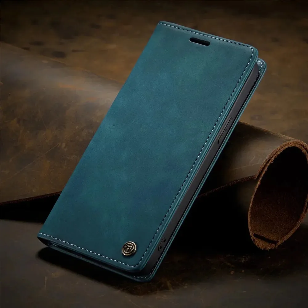 Matte Leather Flip Cover for iPhone 7 8 11 15 XR   Sophisticated Style and Ultimate Protection