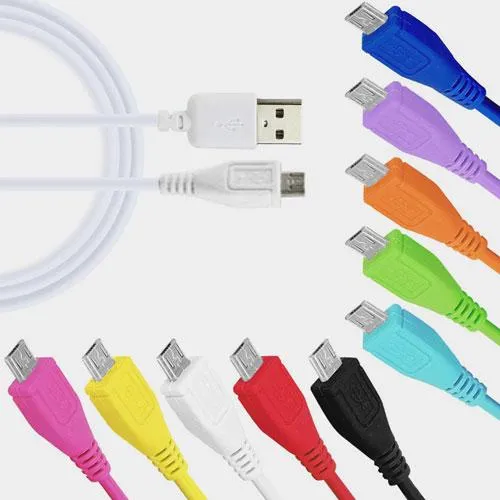 Micro USB 2.0 Data Sync Charger Cable Lead For Mobile Phones