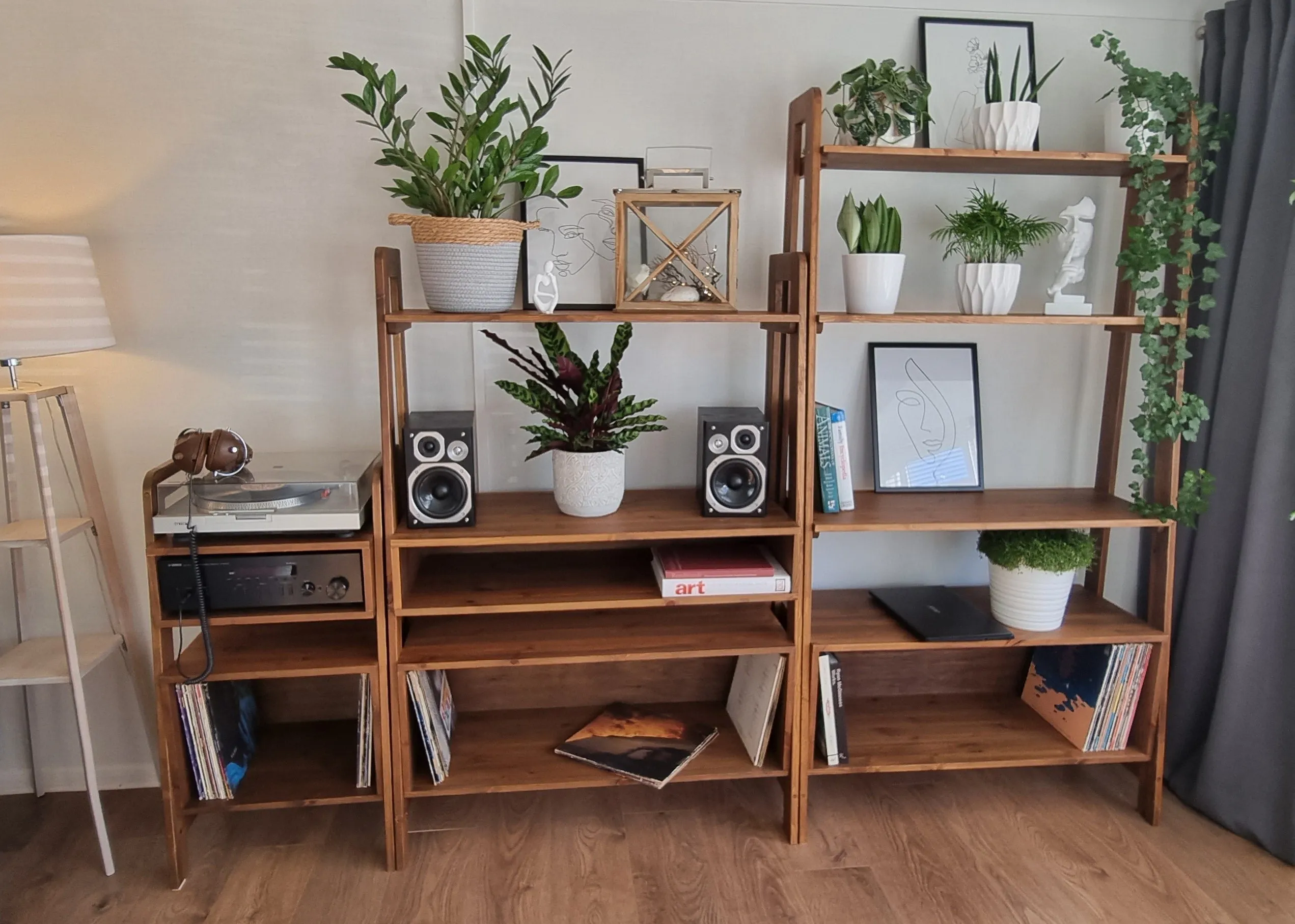 Mid Century - Record Player Stand, Vinyl LP Record Storage, Hifi Rack, Turntable Unit, Vinyl Storage Furniture - Many Colours Available!