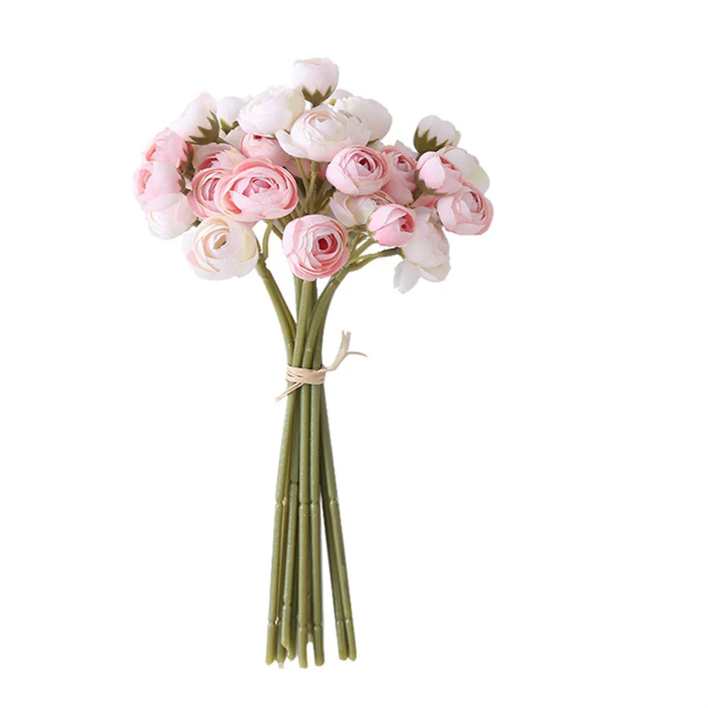 Mini Artificial Bouquet Small Tea Rose Home Decoration