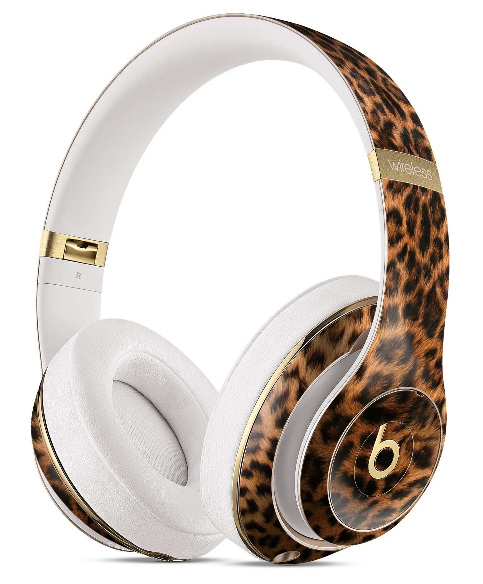 Mirrored Leopard Hide - Full Body Skin Decal Wrap Kit for Beats by Dre