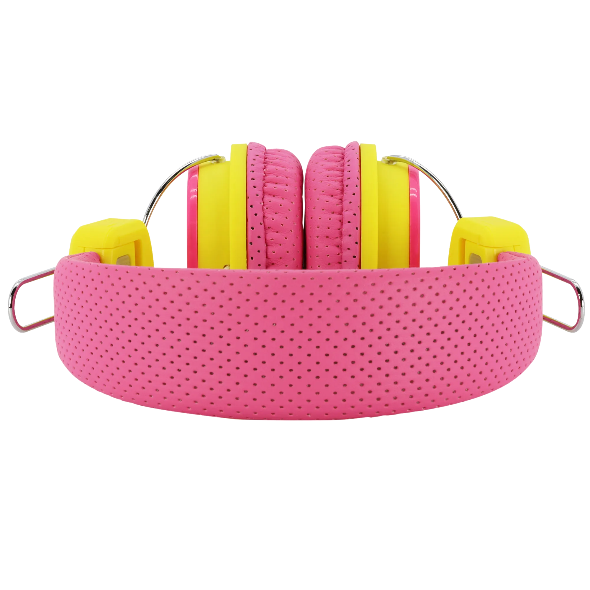 Moki Kid Safe Headphones Volume Limited Over Ear - Pink/Yellow