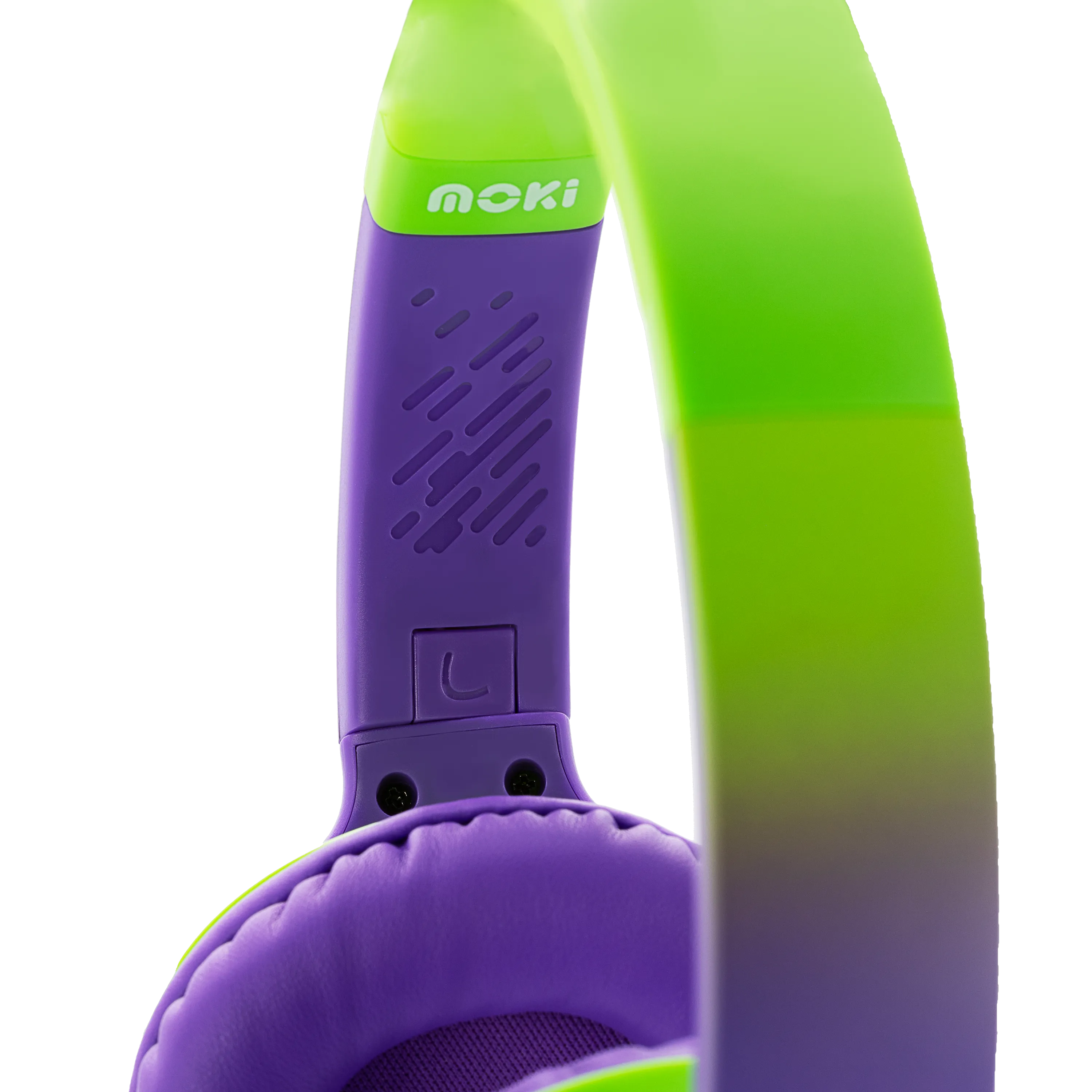 Moki Mixi Kids Volume Limited Wireless Headphones - Green Purple