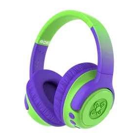 Moki Mixi Kids Volume Limited Wireless Headphones - Green Purple