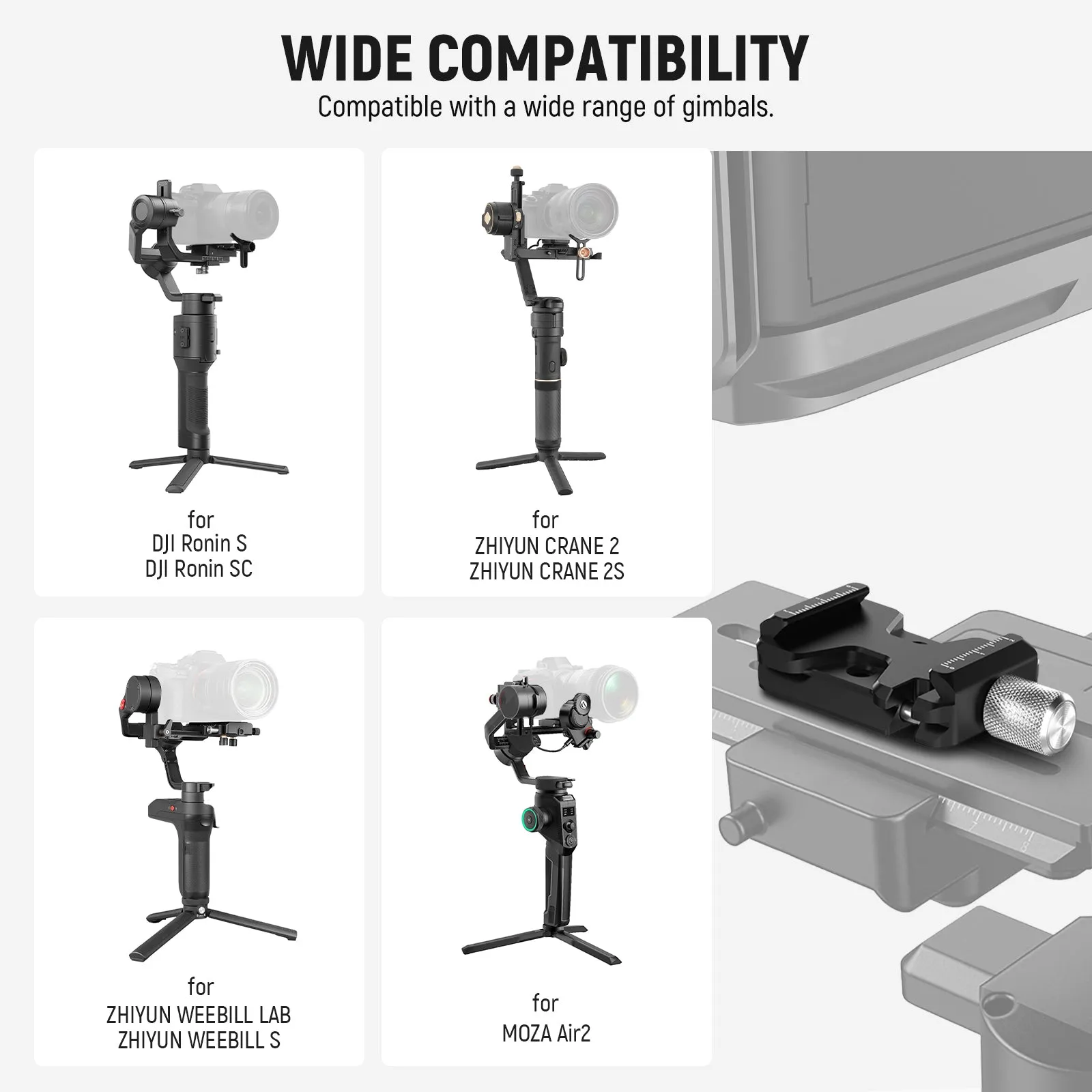 NEEWER GA004 Arca Type Quick Release Clamp