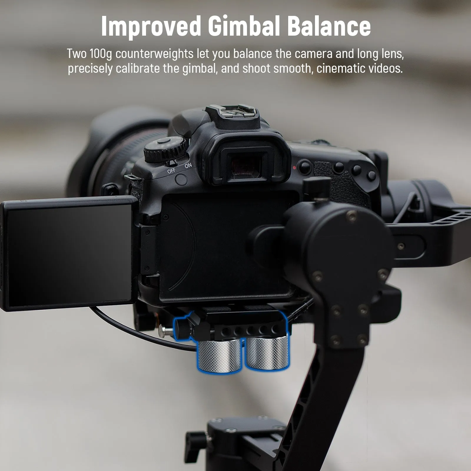 NEEWER Gimbal Counterweights and Clamp Kit for DJI