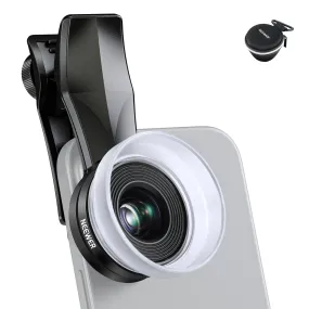 NEEWER LS-28 PRO 10X Macro Lens with 17mm Thread Phone Lens Clip & Diffuser For Smartphone