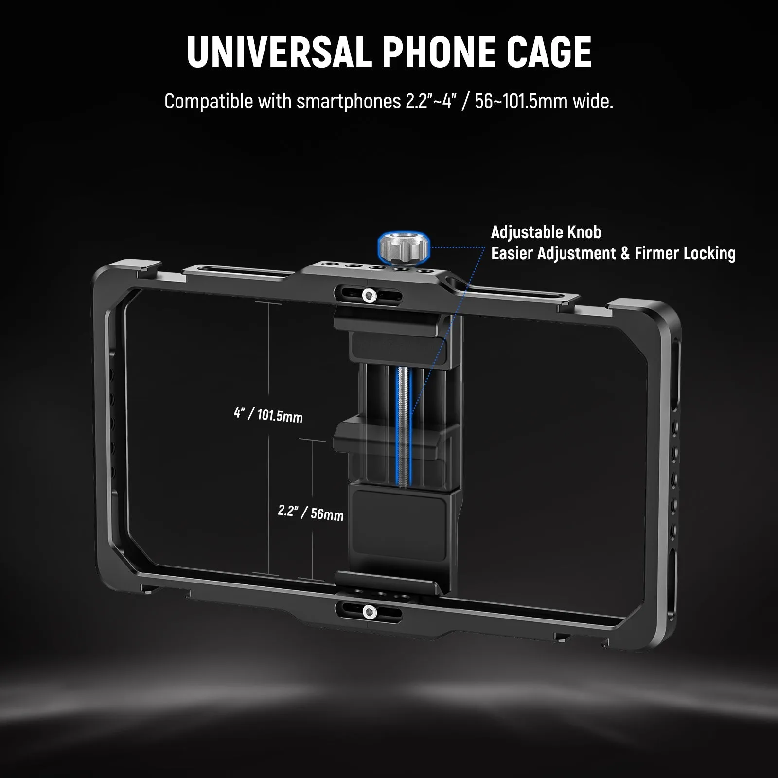 NEEWER PA009E Universal Phone Cage Video Rig With Bluetooth Shutter