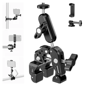 NEEWER ST88 Super Clamp with 3" Dual Ballhead Magic Arm