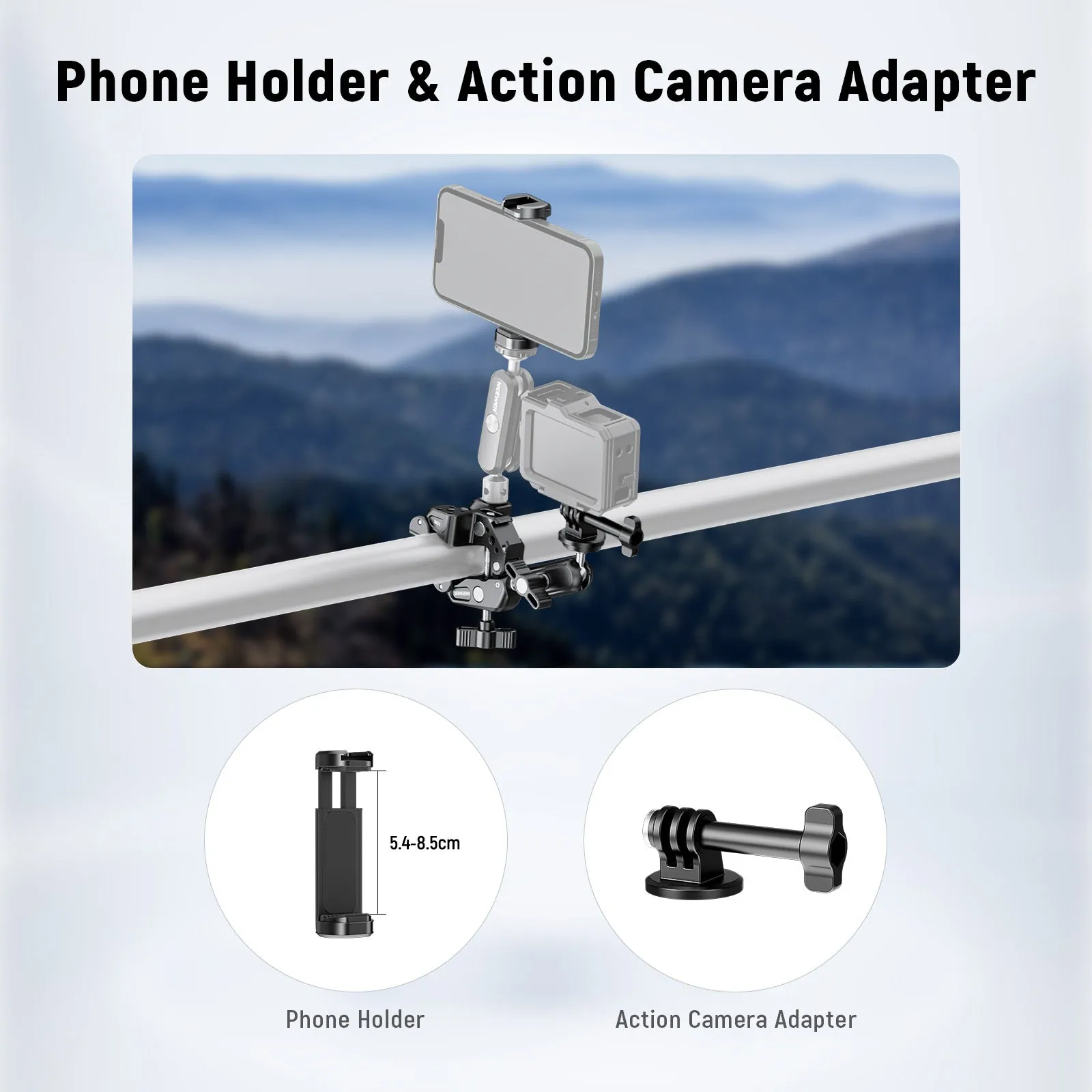 NEEWER ST88 Super Clamp with 3" Dual Ballhead Magic Arm