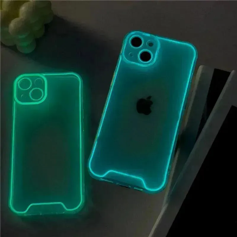 Neon Luminous Silicon Case (For iPhones)