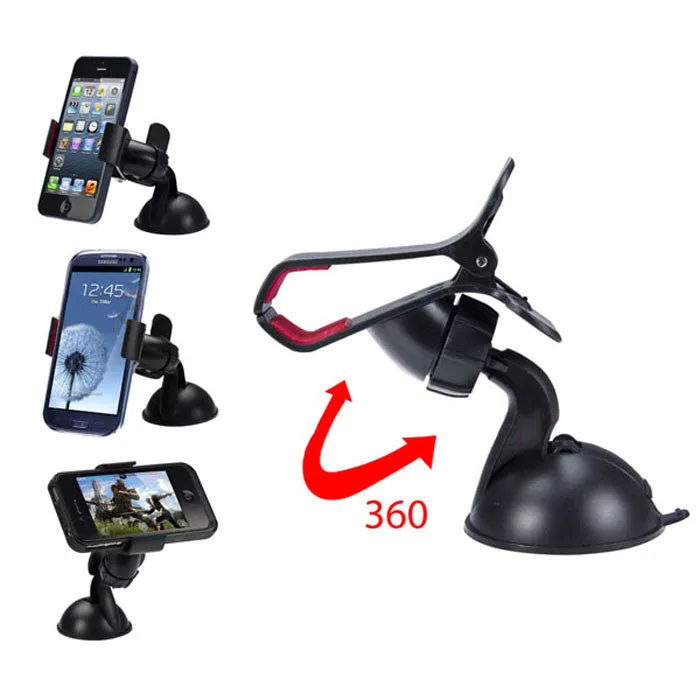 New Arrival Universal Stick Car Windshield Mount Stand Holder For iPhone Mobile Phone GPS