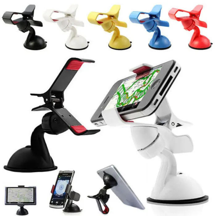 New Arrival Universal Stick Car Windshield Mount Stand Holder For iPhone Mobile Phone GPS