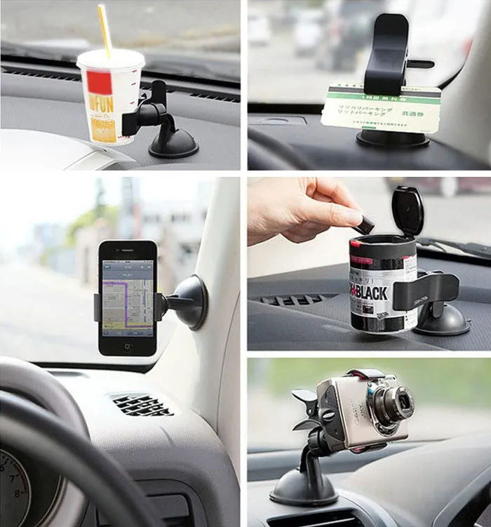 New Arrival Universal Stick Car Windshield Mount Stand Holder For iPhone Mobile Phone GPS