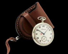 New! WW1 times New Leather Case for Pocket Watch 45-50mm 55mm WWII