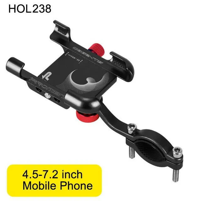 NEWBOLER MTB Phone Mount Stand Bicycle Holder 360° Rotatable Aluminum Adjustable Bike Phone Holder Non-slip Cycling Bracke