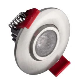 NICOR 2-inch LED Gimbal Recessed Downlight in Nickel, 2700K