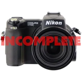 Nikon Coolpix 5700 5MP Digital Camera with 8x Optical Zoom - Black / No Strap