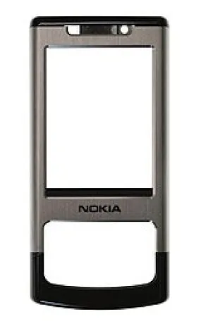 Nokia 6500 Slide Front Cover Black/Silver