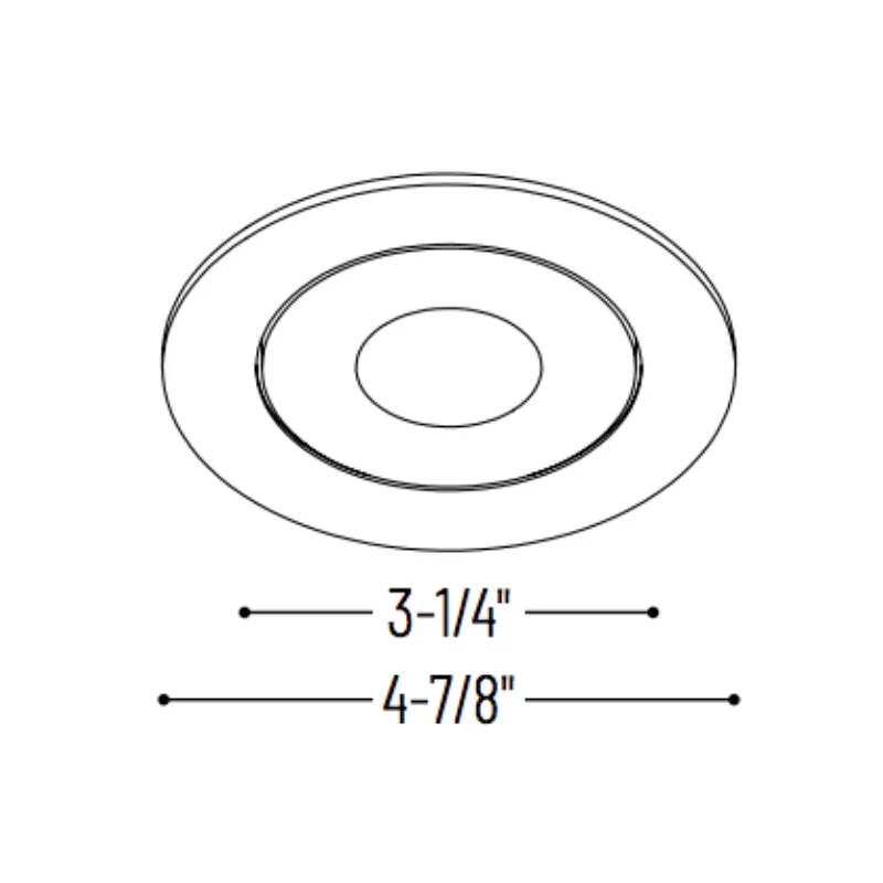 Nora NIO-4RG/10 4" Iolite Round Adjustable Gimbal Trim - 1000 Lumens