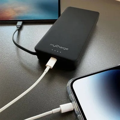 Open Box - Amp Prong Max 20000mAh/12W Output Power Bank Charging Cable Black