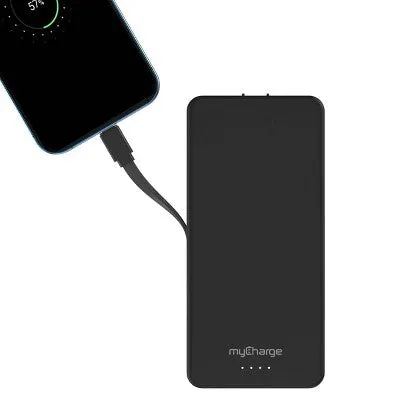 Open Box - Amp Prong Max 20000mAh/12W Output Power Bank Charging Cable Black