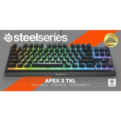 Open Box - SteelSeries Apex 3 TKL Wired Gaming Keyboard for PC