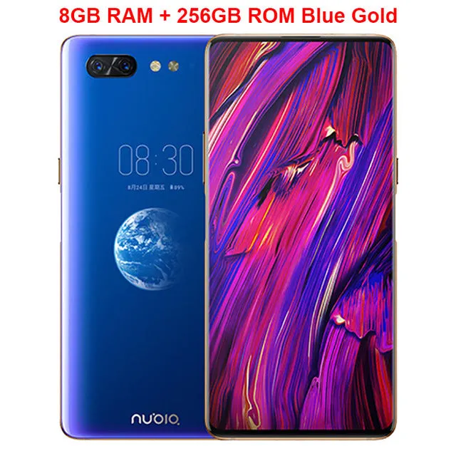 Original Nubia X Cell Phone 6.26" 6GB/8GB RAM 64GB/128GB ROM Snapdragon 845 Octa-core Android 8.1 Dual Camera 3800mAh Smartphone