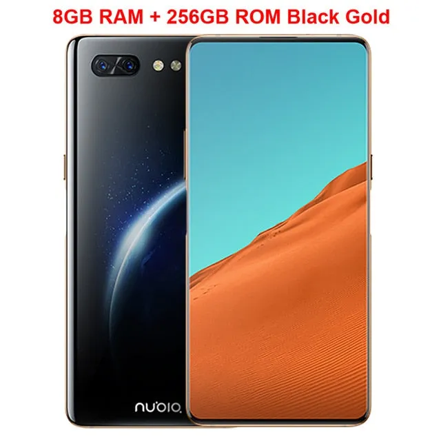 Original Nubia X Cell Phone 6.26" 6GB/8GB RAM 64GB/128GB ROM Snapdragon 845 Octa-core Android 8.1 Dual Camera 3800mAh Smartphone