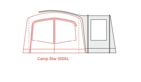 Outdoor Revolution Camp Star Side Porch - 500XL/600/700 Tent Side Porch