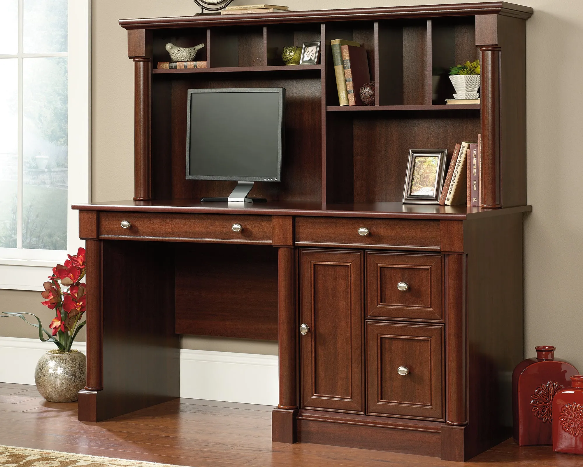 Palladia Computer Desk And Hutch Sec A2