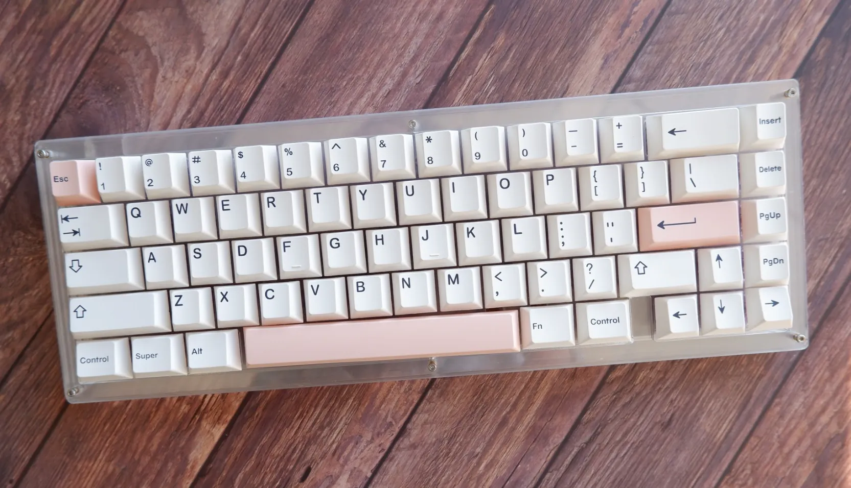 PBT Geekark Black on White, Pastel Accents