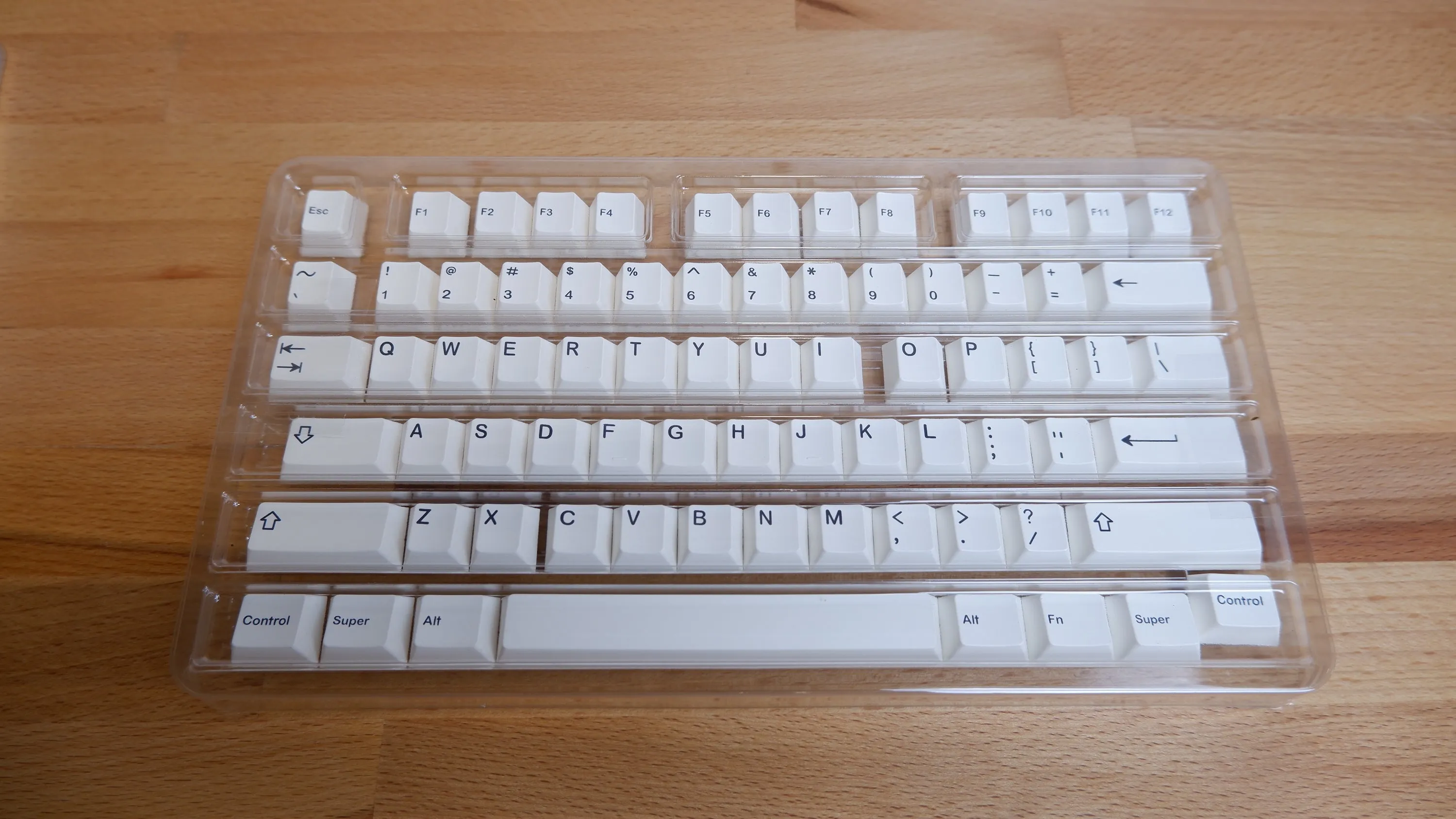 PBT Geekark Black on White, Pastel Accents