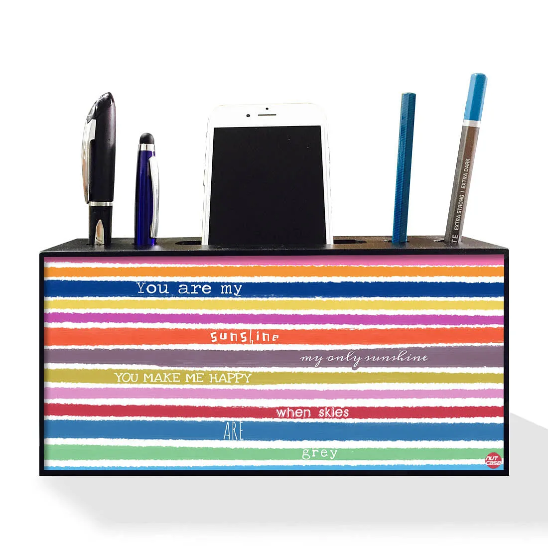 Pen Mobile Stand Holder Desk Organizer - You Are My Snushine