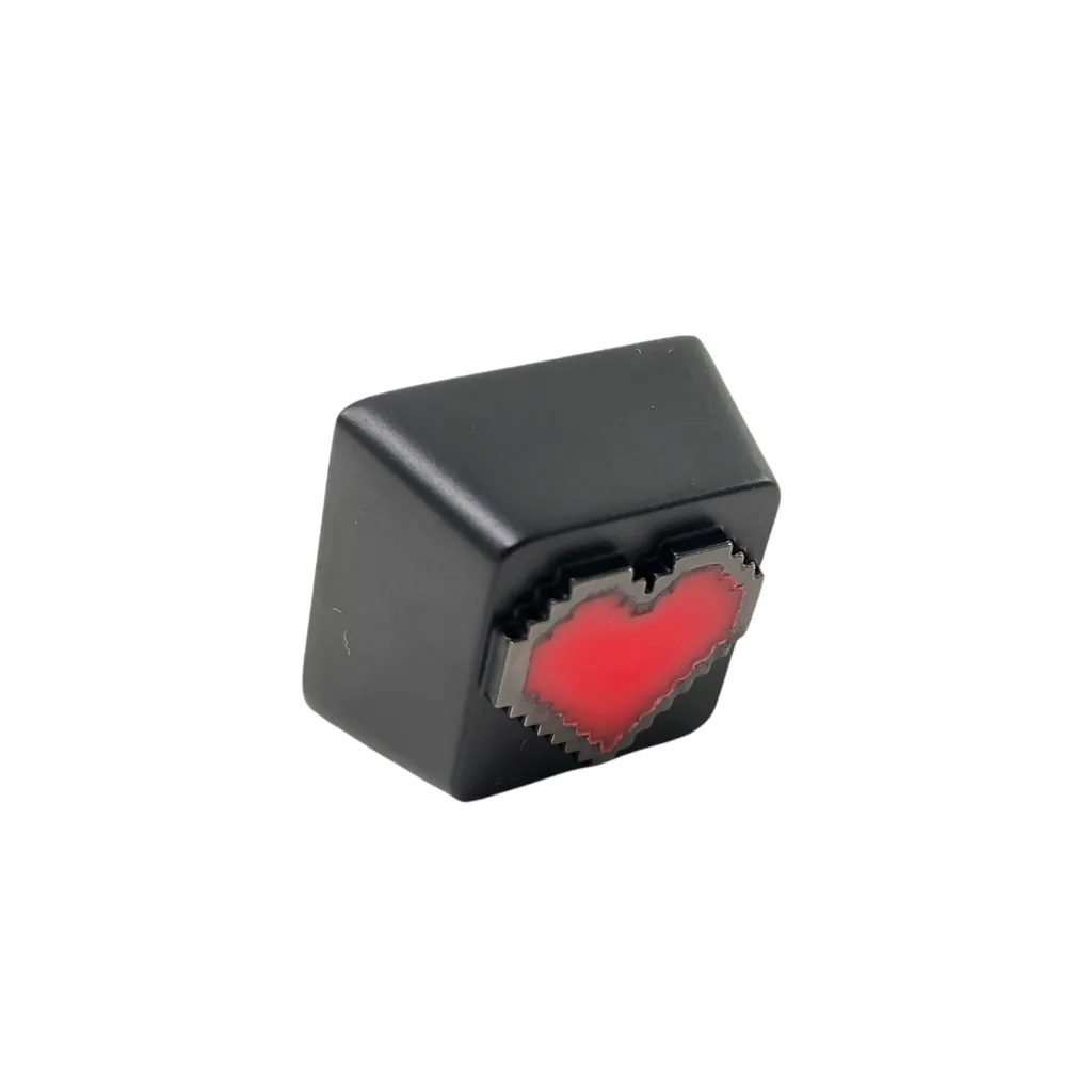 Pixel Heart Metal Keycap