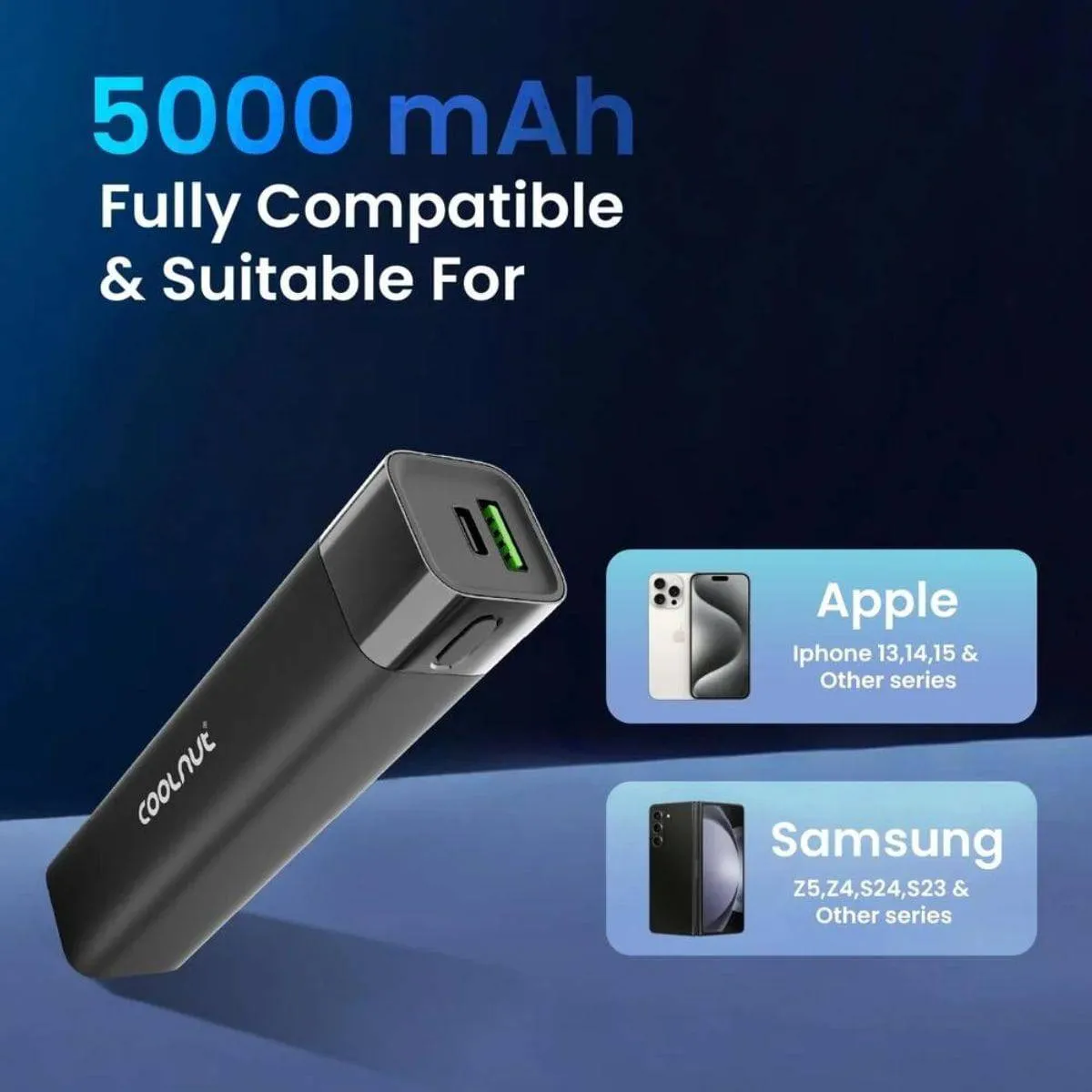 Pocket Mobile Power Bank - 18W - 18.5Wh - 5000mAh