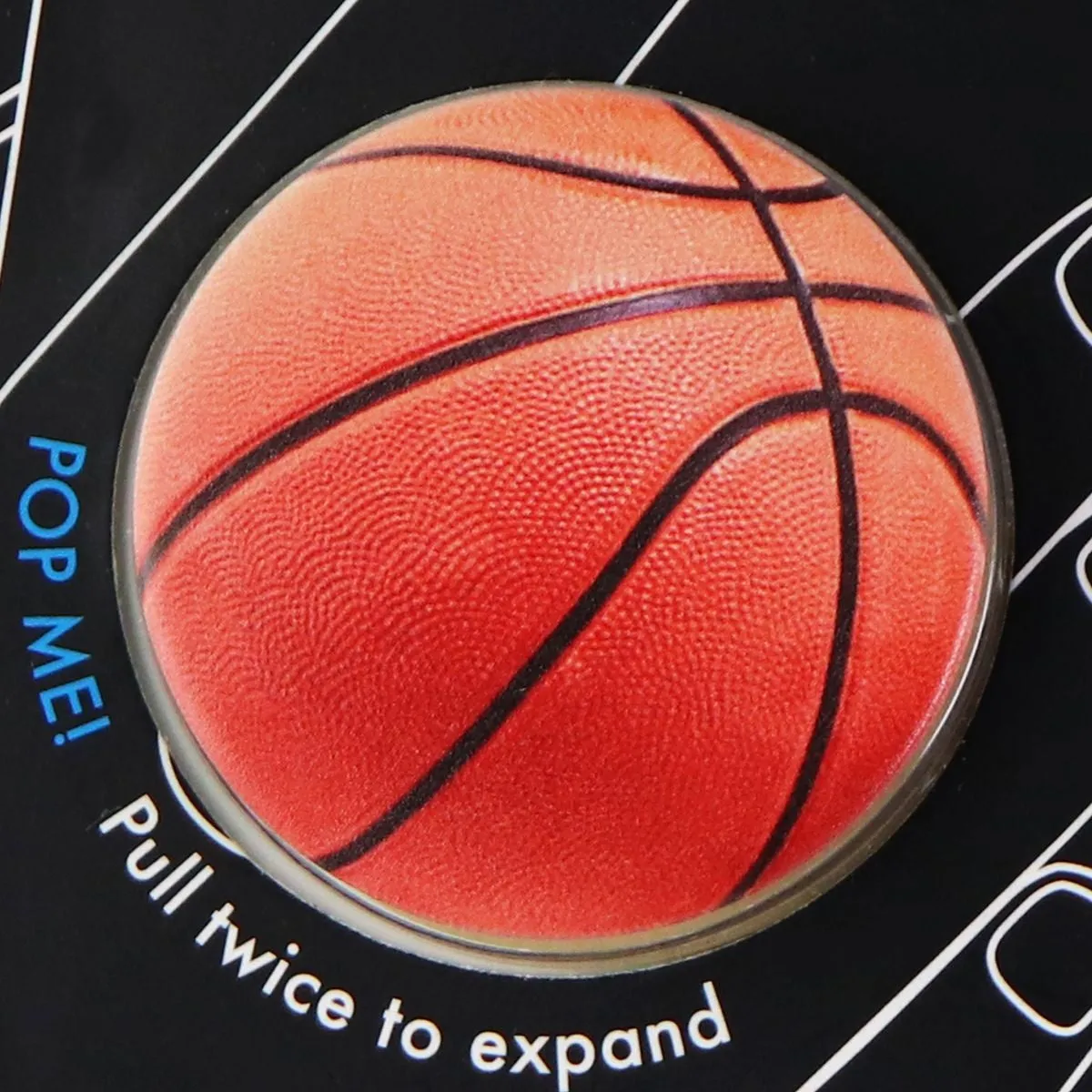 PopSockets Collapsible Grip & Stand for Phones and Tablets - Basketball