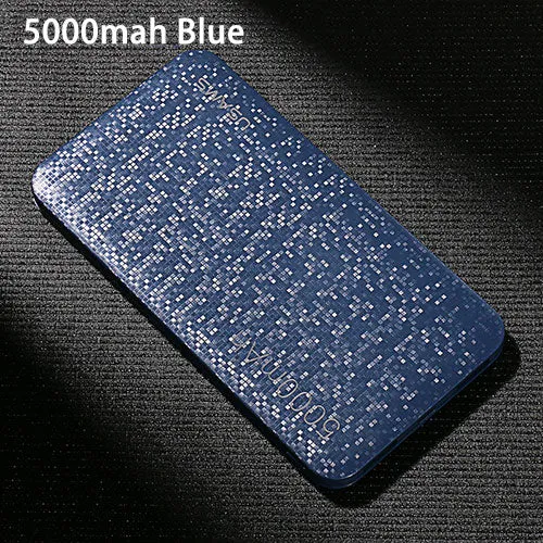 Power bank Ultra Slim 5000 mAh Powerbank for iPhone Mobile Phone