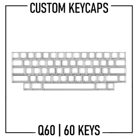 Q60 Keyboard Custom Keycaps Set | PBT Keycaps ( ANSI | 60 Keys )