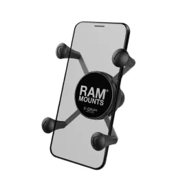 RAM Mount Universal X-Grip Mobile Phone Cradle with 1 inch B-Ball with Tether (RAM-HOL-UN7BU)