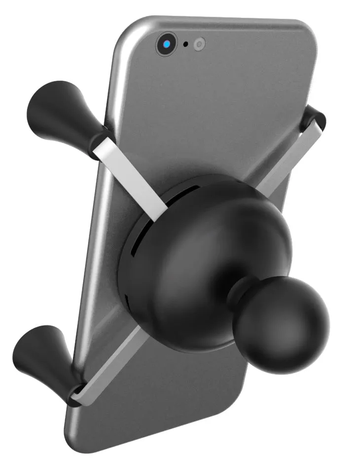 RAM Mount Universal X-Grip Mobile Phone Cradle with 1 inch B-Ball with Tether (RAM-HOL-UN7BU)