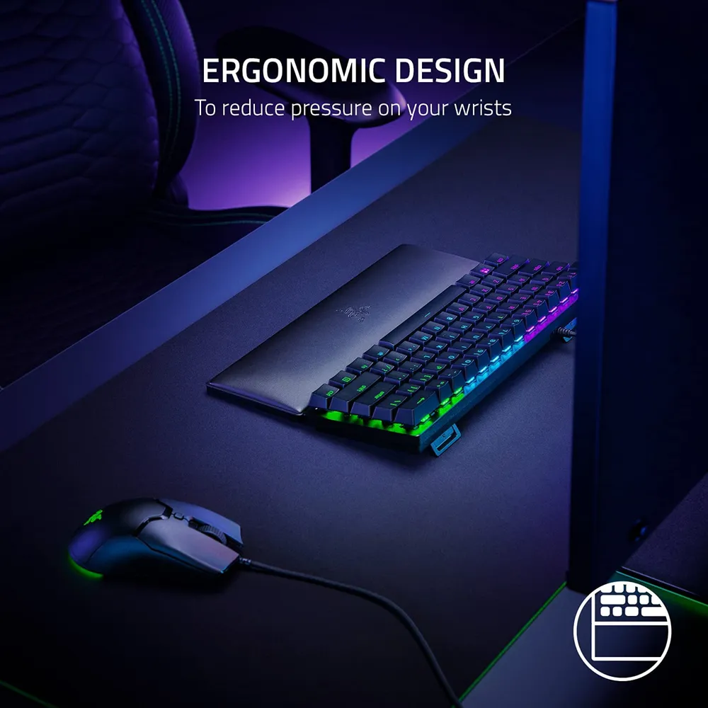 Razer Ergonomic Wrist Rest For Tenkeyless Keyboard