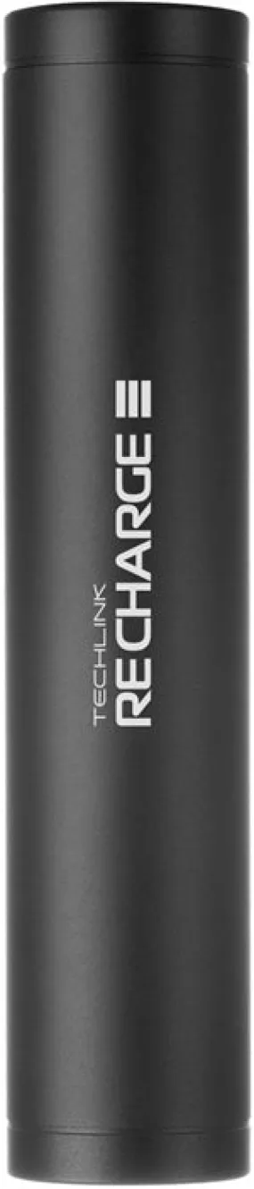 Recharge 6,000 Mah Power Cylinder Power Bank - Black