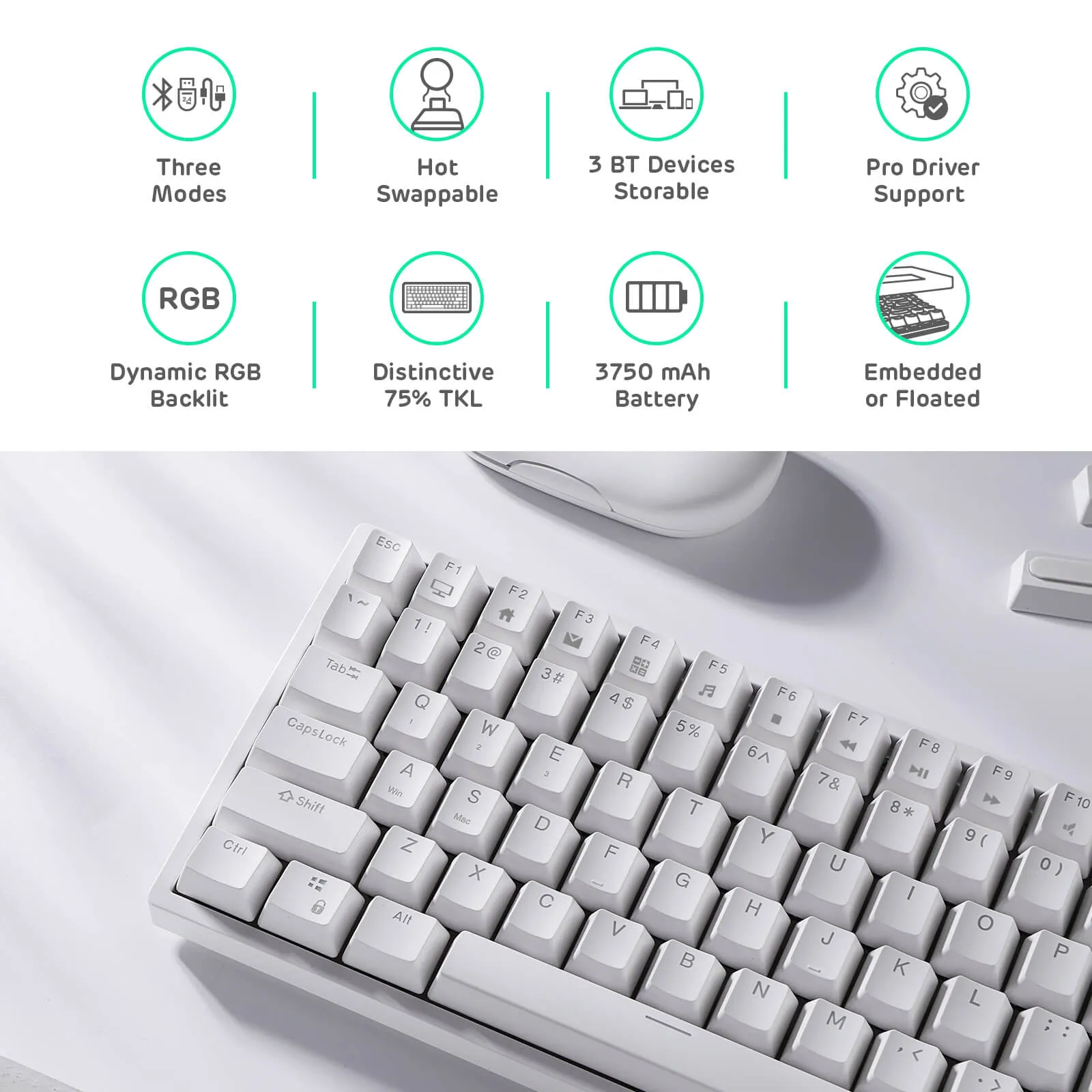 RK84 75% Wireless Mechanical Keyboard