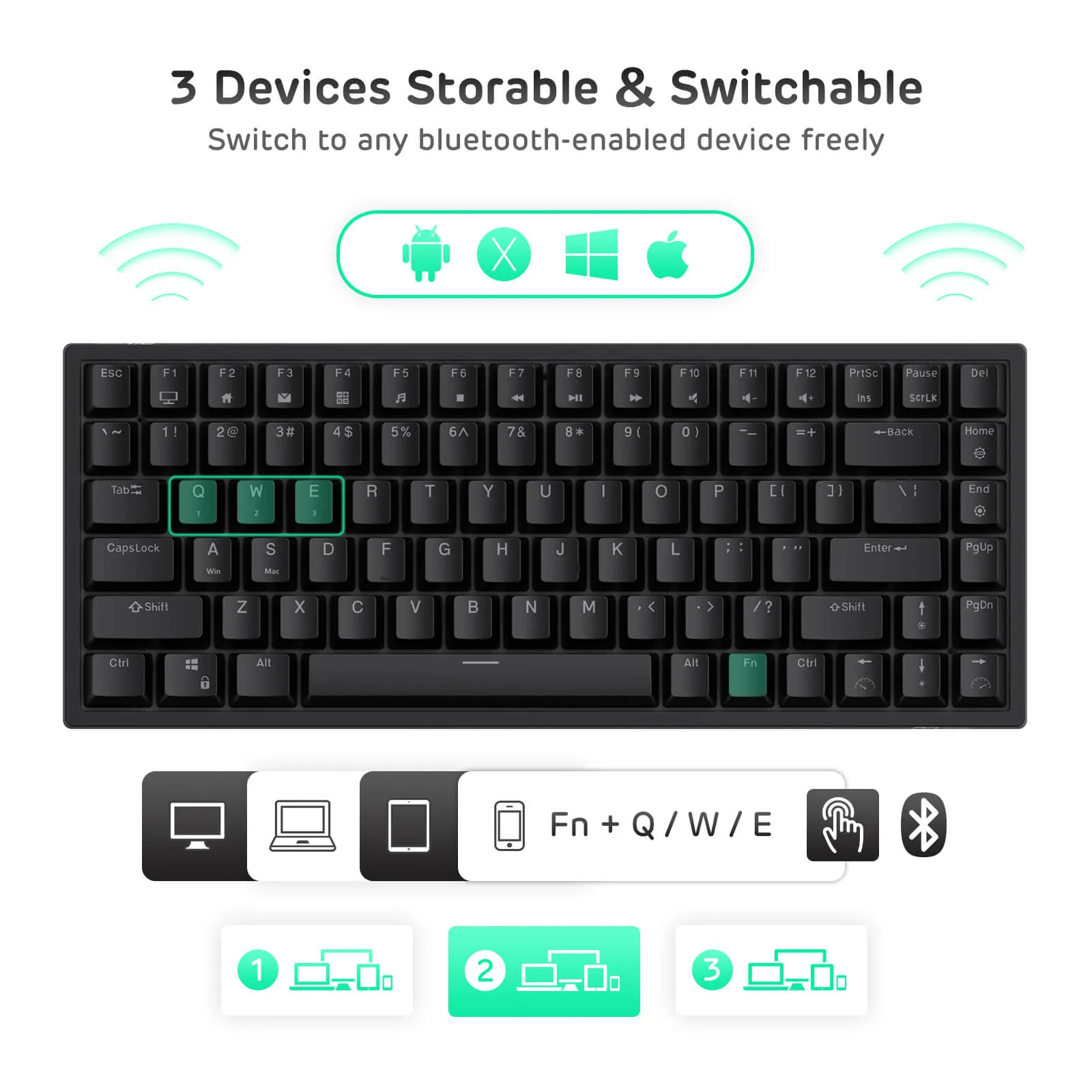 RK84 75% Wireless Mechanical Keyboard